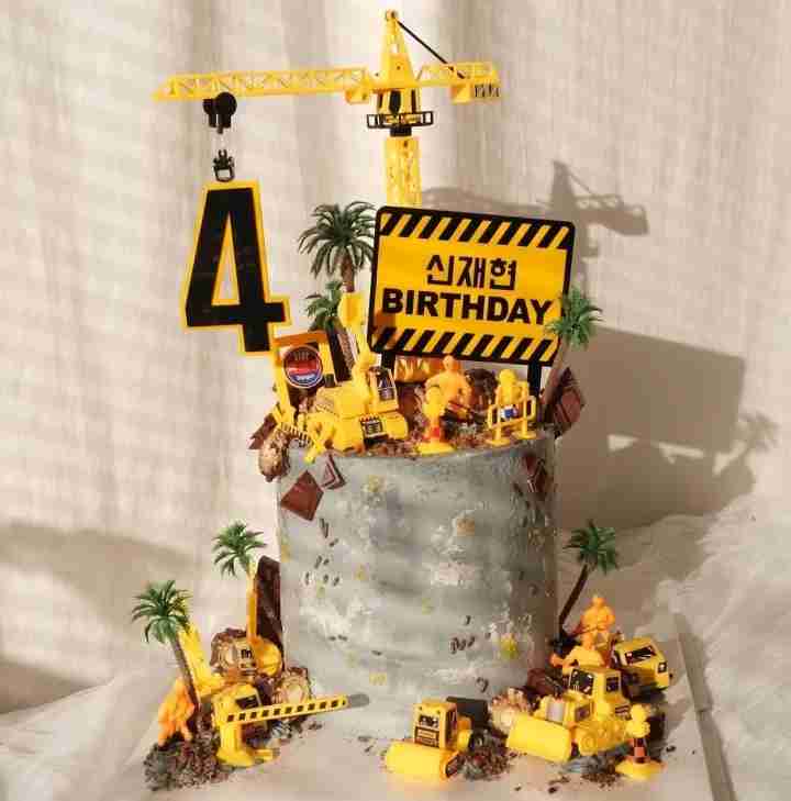 Crane Cake 중장비케이크